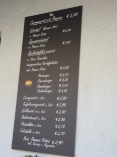 menu local à Meersburg