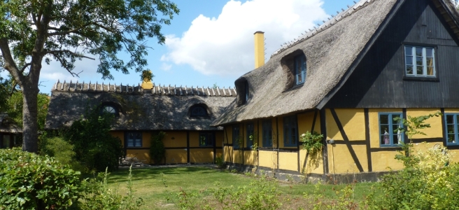 Danemark maison à toit de chaume