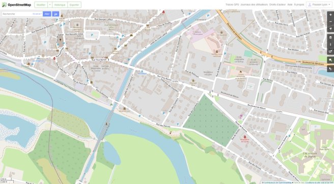Copie d'écran OpenStreetMap